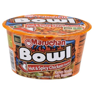 Maruchan Ramen Noodles, with Vegetables, Hot & Spicy Chicken Flavor