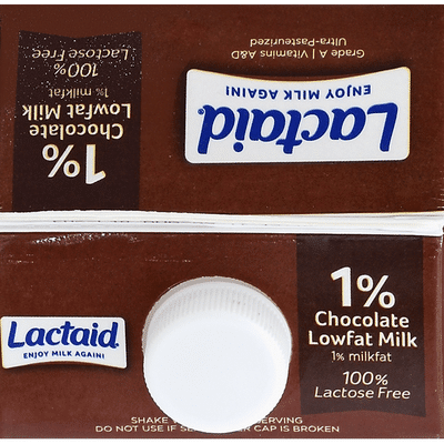 Lactaid Milk, Lowfat, Chocolate, 1% Milkfat