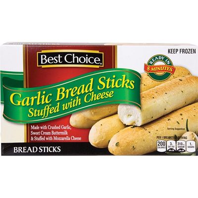 Best Choice Cheese Stuffed Garlic Bread Sticks