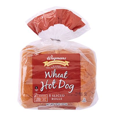 Wegmans Foods You Feel Good About Wheat Hot Dog Rolls, 8 Pack
