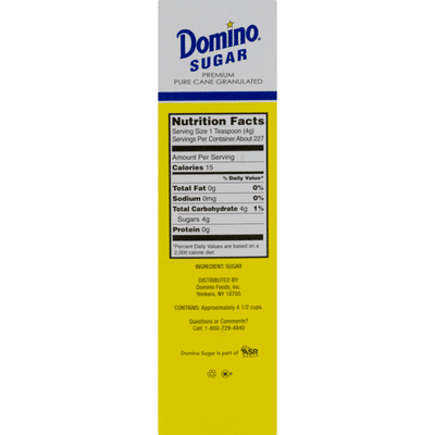 Domino Premium Sugar Cane Granulated Sugar