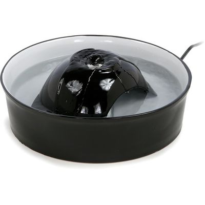Harmony Automatic Deluxe Cat Fountain Ceramic Black/White