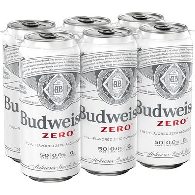 Budweiser Zero Full-Flavored Non Alcoholic Beer Cans (fl Oz) - Instacart