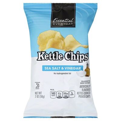 Essential Everyday Potato Chips, Kettle Chips, Sea Salt & Vinegar