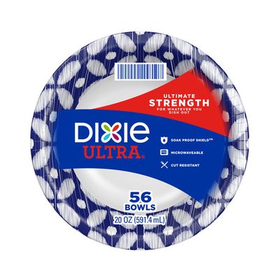 Dixie Ultra Paper Bowls, 20oz Disposable Bowls (Designs May Vary)