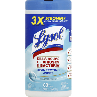 Lysol Disinfecting Wipes Ocean Fresh