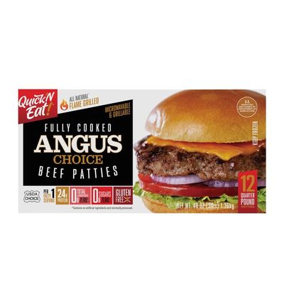 Quick 'n Eat All Natural Fully Cooked Angus Choice Beef Patties