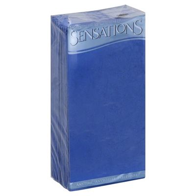 Sensations Dinner Napkins, True Blue, 2-Ply