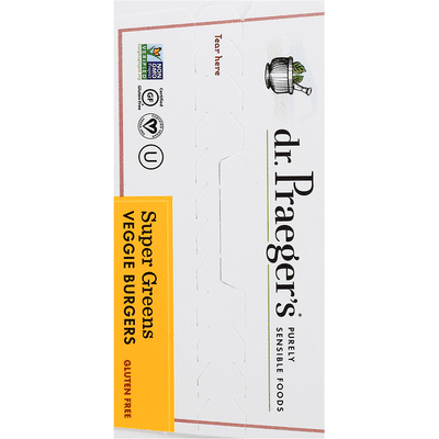 Dr. Praeger's Veggie Burgers, Gluten Free, Super Greens