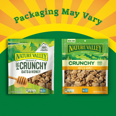 Nature Valley Oats Honey Big Crunchy Granola Breakfast Cereal 16 Oz Delivery Or Pickup Near Me Instacart