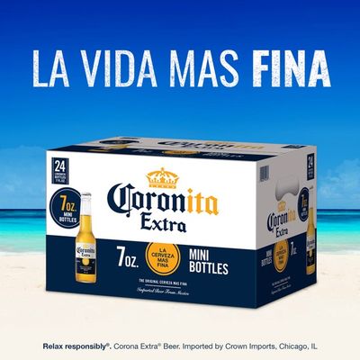 Corona Extra Coronita Mexican Lager Beer Bottles