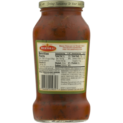 Bertolli Tomato & Basil Sauce