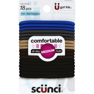 Scunci No Damage Comfortable Hair Bands Medium