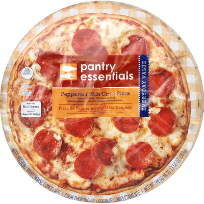 Value Corner Pizza, Thin Crust, Pepperoni