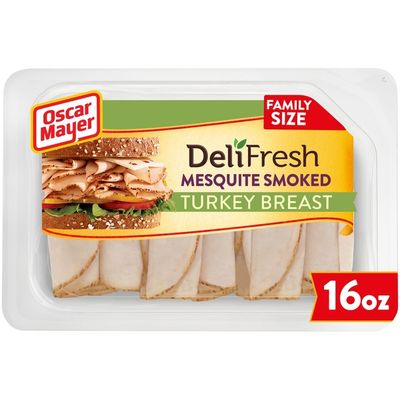 Oscar Mayer Mesquite Smoked Turkey Breast Sliced Lunch Meat Family Size