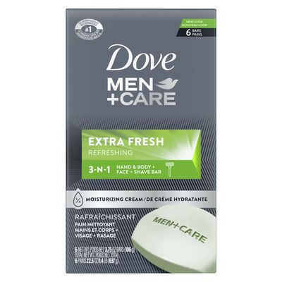 Dove 3 In 1 Cleanser For Body, Face, And Shaving Extra Fresh