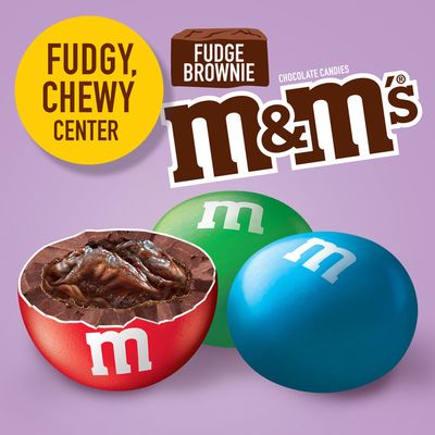 M&M's Fudge Brownie Singles Size Chocolate Candy
