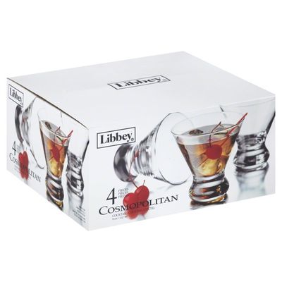 Libbey Cocktail Glasses, Cosmopolitan, 8 oz