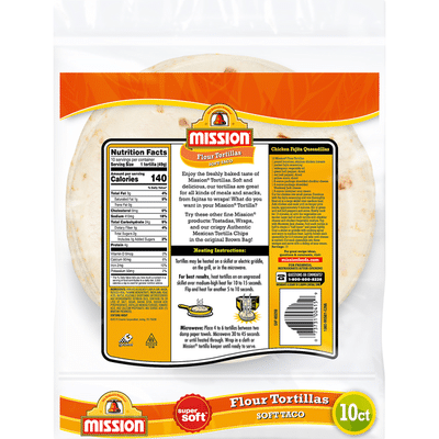 Mission Super Soft Soft Taco Flour Tortillas