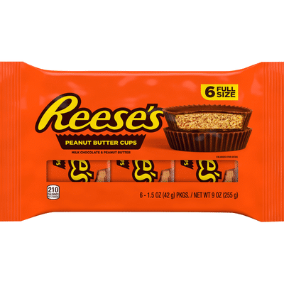 Reese's Peanut Butter Candy, Milk Chocolate (1.5 oz) - Instacart