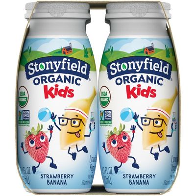Stonyfield® Organic Kids Strawberry Banana Lowfat Yogurt Smoothies