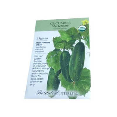 Botanical Interests Organic Cucumber Marketmore Seeds
