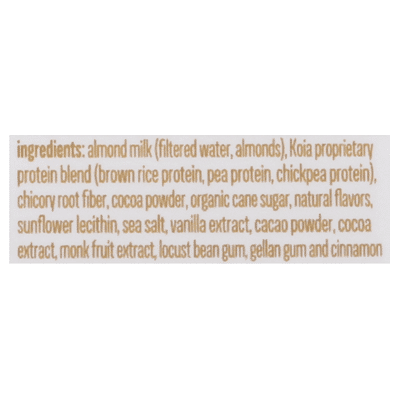 Koia Plant-Based Shake, Protein, Cacao Bean