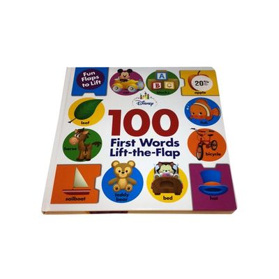 Disney "100 First Words" Lift-The-Flap Book
