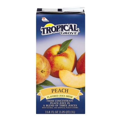 Tropical Grove Flavored Juice Drink Peach