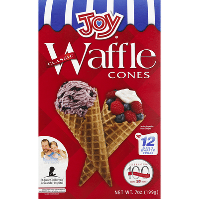 Joy Classic Waffle Cones 12 Ct Instacart