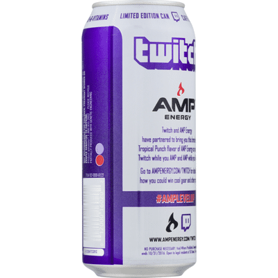Amp Energy Drink, Tropical Punch Flavor