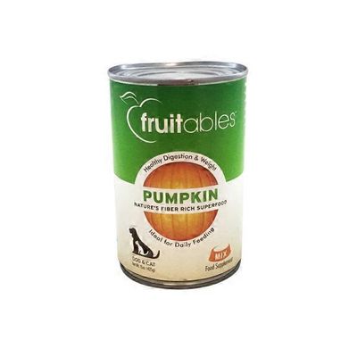 Fruitables Pumpkin Nature's Fiber Rich Superfood Dog & Cat Mix Food Supplement