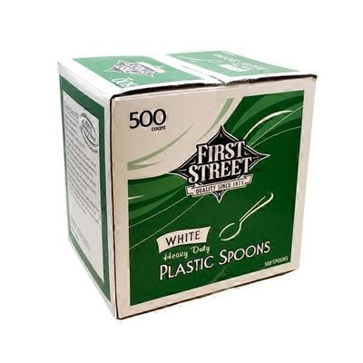 First Street Heavy Duty Plastic Spoons