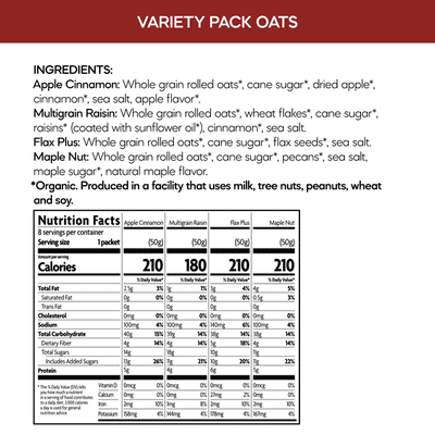 Nature's Path Instant Oatmeal Variety Pack