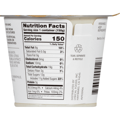 Kite Hill Almond Milk Yogurt, Dairy Free, Vanilla