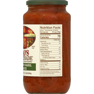 Rao's Homemade Tomato Basil Sauce