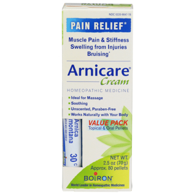 Boiron Arnicare Cream and Arnica 30c for Pain Relief