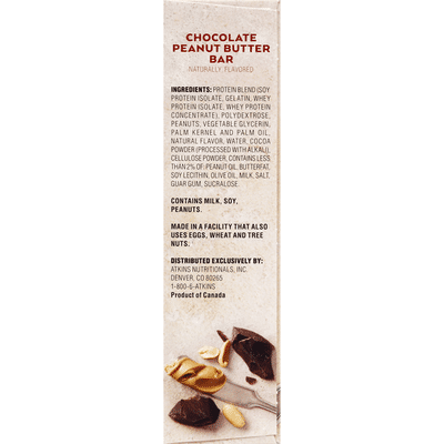 Atkins Advantage Protein-Rich Meal Bar Chocolate Peanut Butter Bar - 5 CT