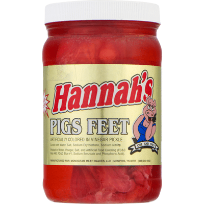 Hannah's Hannahs Pigs Feet, Ready to Eat, Jar (16 oz) - Instacart