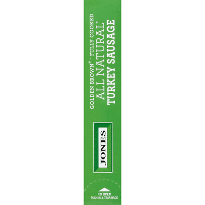 Jones Dairy Farm Golden Brown All Natural Fully Cooked Turkey Sausage