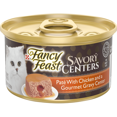 Fancy Feast Pate Wet Cat Food, Savory Centers Pate With Chicken ...