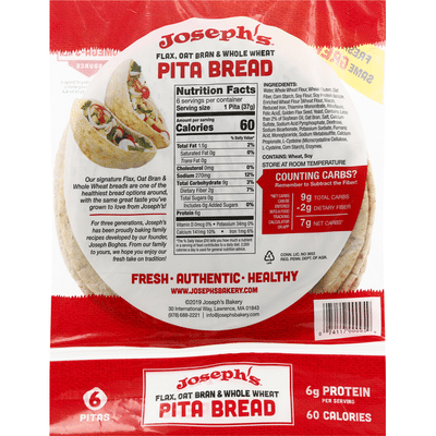 Joseph's Flax Pita Bread