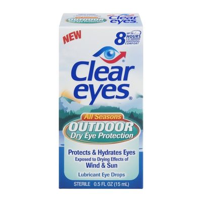 Clear Eyes Eye Drops Outdoor Dry Eye Protection