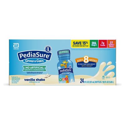 PediaSure Grow & Gain Nutrition Shake Vanilla Ready to Drink Bottles