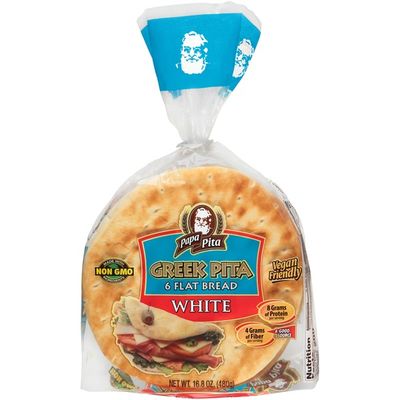 Papa Pita White Greek Pita Flat Bread