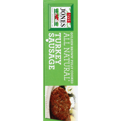 Jones Dairy Farm Golden Brown All Natural Turkey Sausage Patties