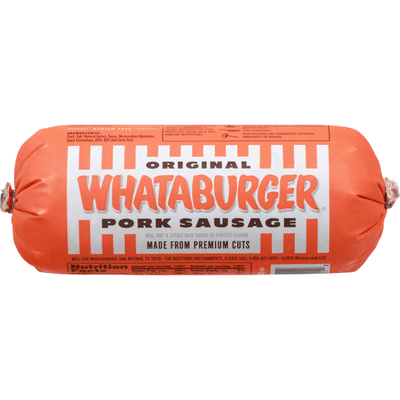 Whataburger Pork Sausage, Original (16 oz) - Instacart