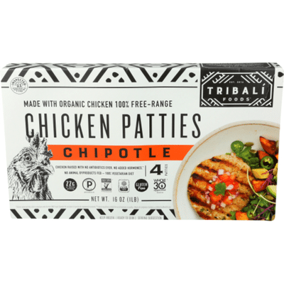 Tribali Foods Chipotle Chicken Patties