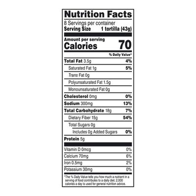 Mission Carb Balance Soft Taco Whole Wheat Tortillas