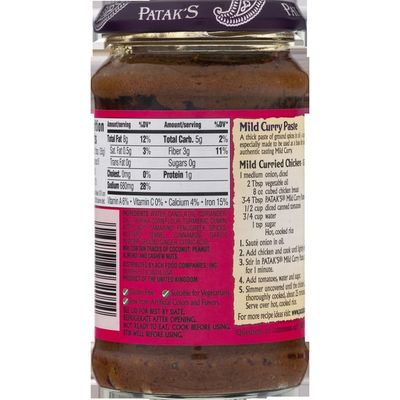 Patak's Curry Paste, Concentrated, Mild